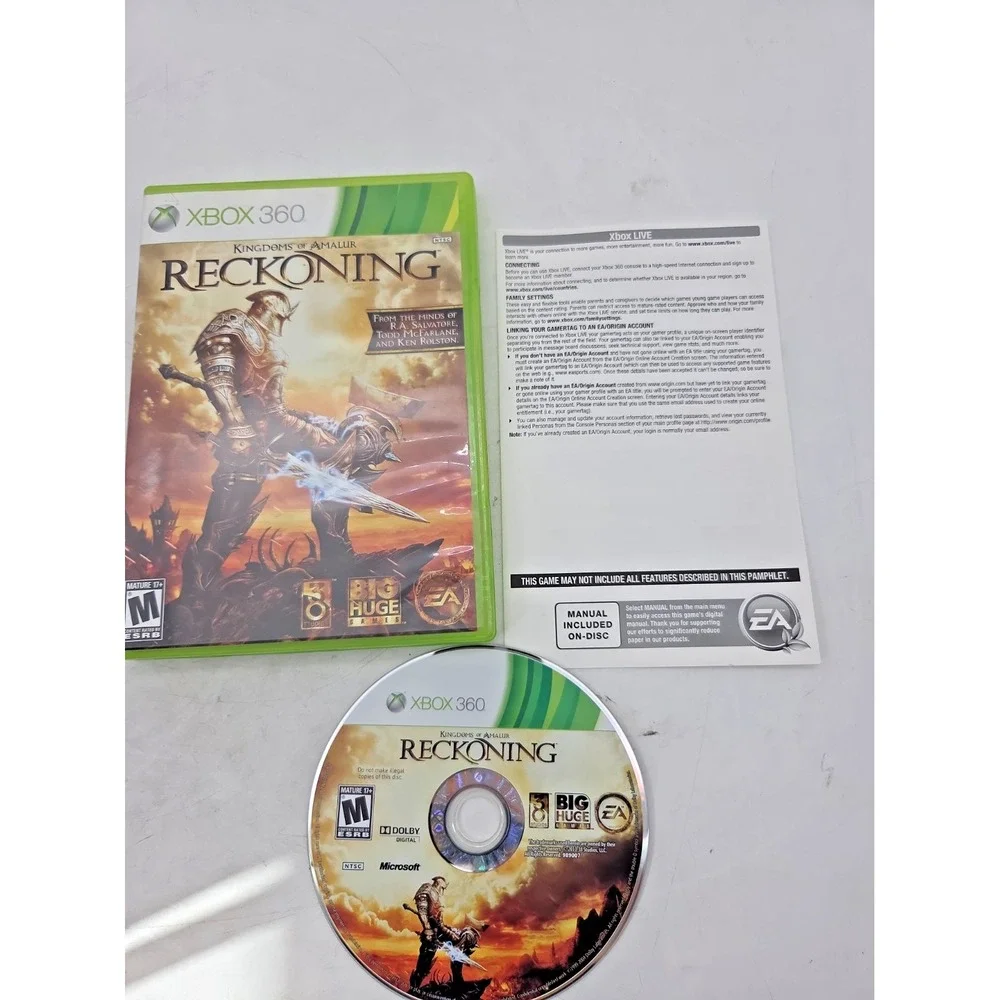 Kingdoms of Amalur Reckoning - Microsoft Xbox 360 - NO Manual - TESTED WORKS